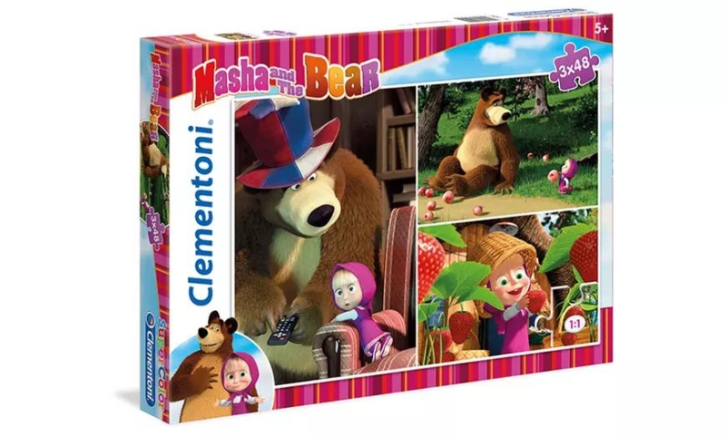 Masha und der Bär Puzzle 3x48 Teile